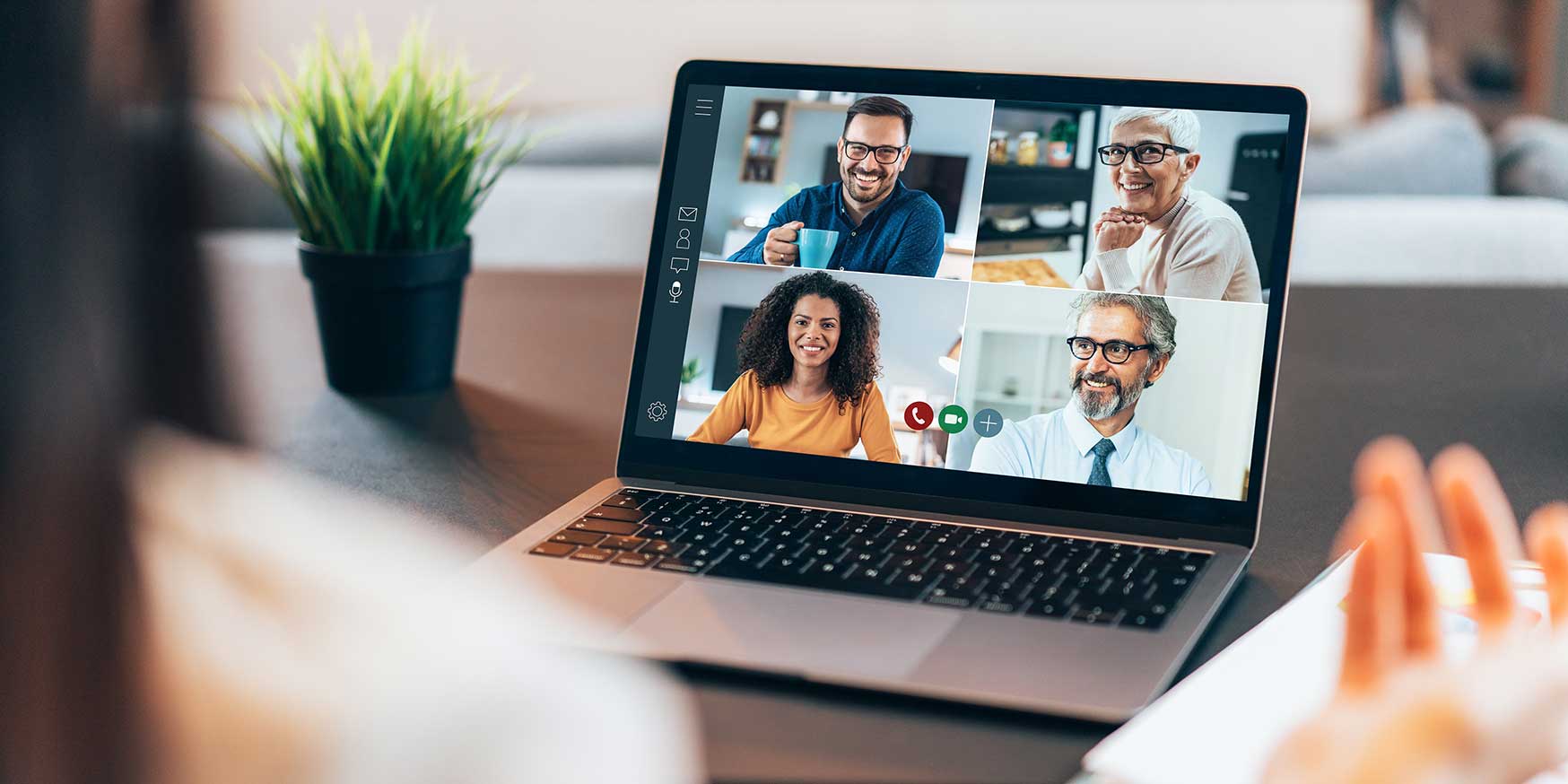 Business team in video conference