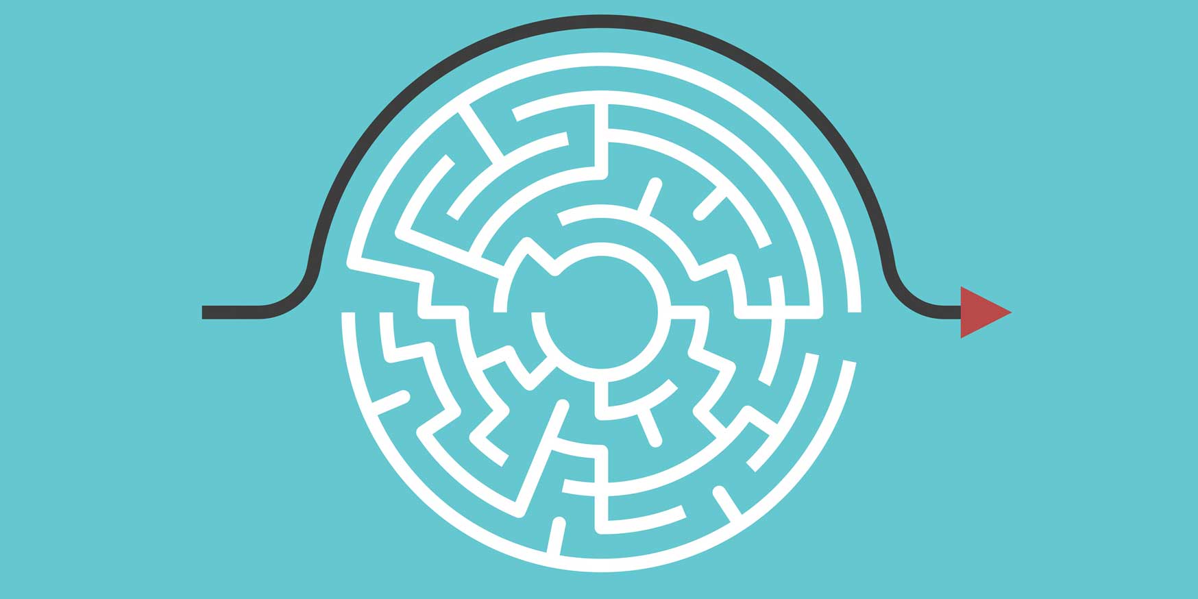 Bypass route for circular maze